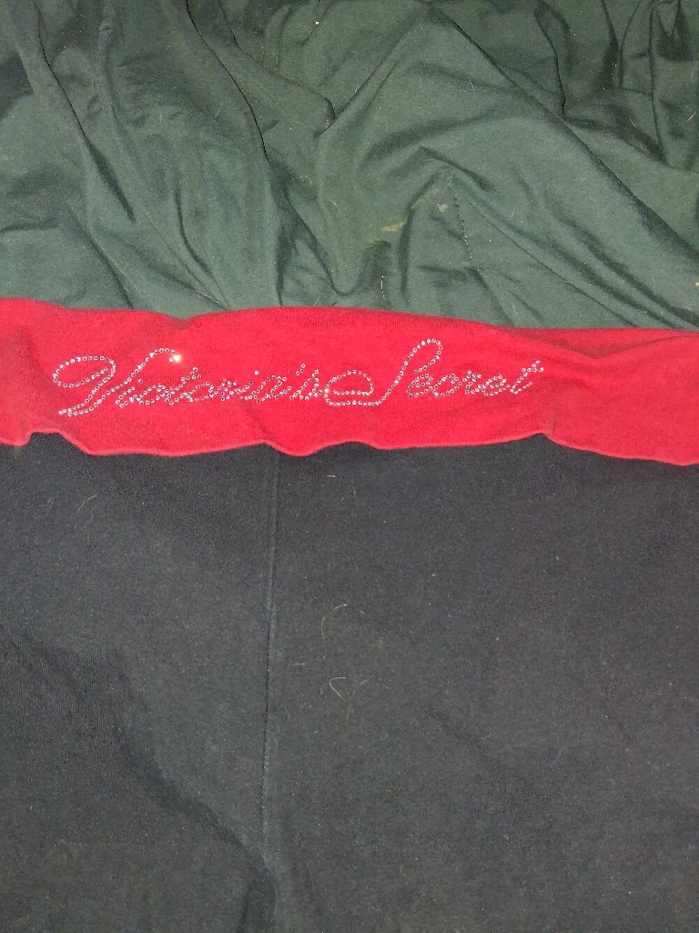 Victoria Secret XXL fold over yoga pants with crystal logo